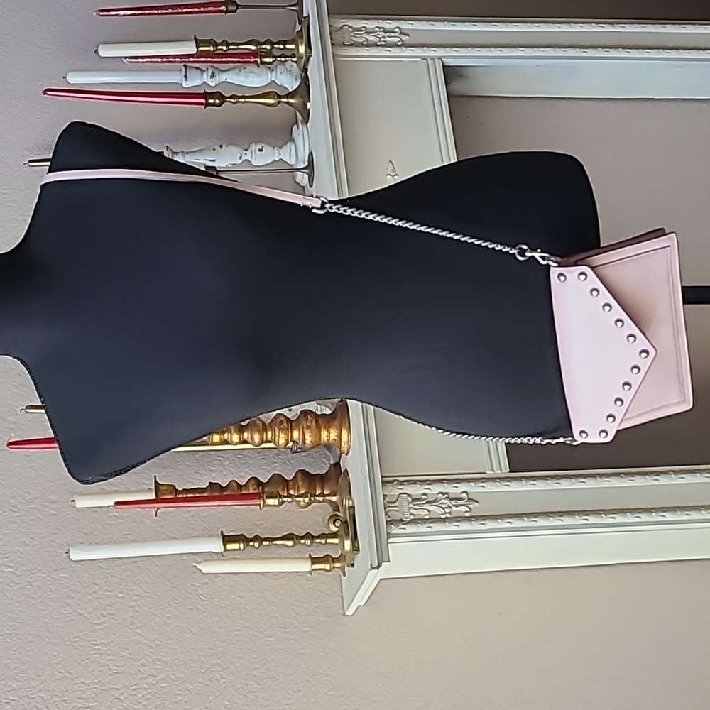 Rebecca Minkoff Blythe Pink Leather Wallet On chain